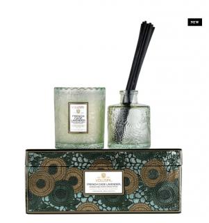 Voluspa Gift Set French Cade Lavender vonná sviečka + difúzor v darčekovom balení