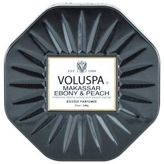 Voluspa Vermeil Makassar Ebony & Peach 3 Wick Octagon vonná sviečka