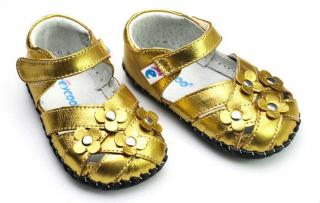 Sandálky - zlatá - Freycoo - Bratislava - obuv Dupidup Veľkosť: 18-24 mesiacov