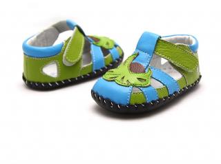 Zeleno-modré sandálky - Freycoo - Bratislava - obuv Dupidup Veľkosť: 6-12 mesiacov