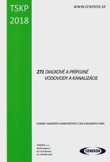 TSKP - 271 Diaľkové a prípojné vodovody a kanalizácie  CENEKON