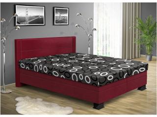 Čalúnená posteľ s úložným priestorom ALICE 200 x 170 cm farba čalúnenie: bordo 30, čalúnenie: Mega 14 šedá
