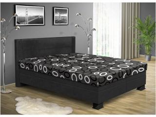 Čalúnená posteľ s úložným priestorom ALICE 200 x 170 cm farba čalúnenie: černá 04, čalúnenie: Mega 14 šedá