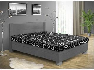 Čalúnená posteľ s úložným priestorom ALICE 200 x 170 cm farba čalúnenie: šedá 36, čalúnenie: Mega 14 černá