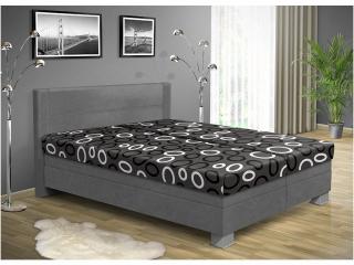 Čalúnená posteľ s úložným priestorom ALICE 200 x 170 cm farba čalúnenie: šedá 36, čalúnenie: Mega 14 šedá