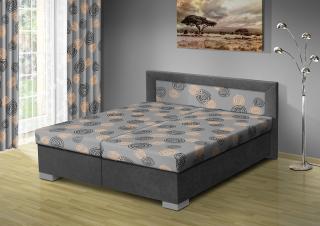 Čalúnená posteľ s úložným priestorom Vanessa 170x200 čalúnenie: béžová/MEGA 17 hnedá, Typ roštov: polohovacie