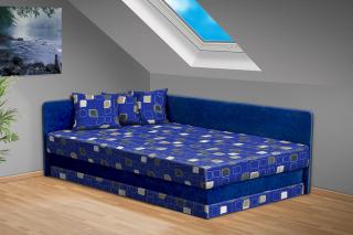 Posteľ s úložným priestorom Robin 140x200 cm farba čalounění: modrá