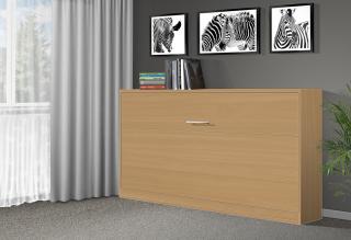 Sklápacia posteľ VS1056, 200x90cm farba lamina: buk, Varianta dverí: matné