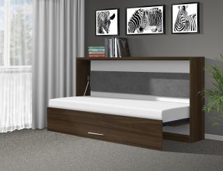 Sklápacia posteľ VS1056, 200x90cm farba lamina: orech, Varianta dverí: matné
