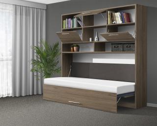 Sklápacia posteľ VS1056 MAX, 200x90cm farba lamina: dub amalfi, Varianta dverí: matné