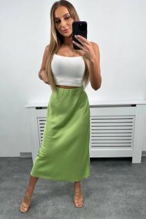 Dámska sukňa hladká Farba: Zelená