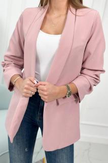 Dámske elegantné sako s podšívkou Farba: Svetlá ružová
