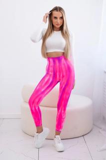 Dámske legíny s push up Farba: Ružová, Veľkosť: S/M