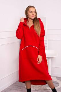 Dámske šaty zateplené Farba: Červená
