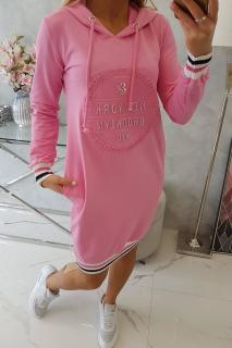 Dámske športové šaty s nápisom UNI 1: UNI Ružová
