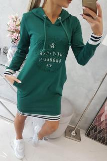 Dámske športové šaty s nápisom UNI 1: UNI Zelená