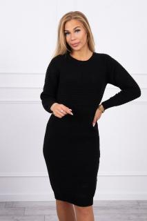 Dámske svetrové šaty Farba: Čierna