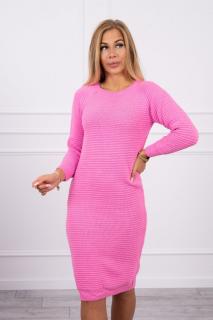 Dámske svetrové šaty Farba: Ružová