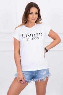 Dámske tričko s nápisom LIMITED EDITION UNI 1: UNI Biela
