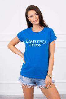 Dámske tričko s nápisom LIMITED EDITION UNI 1: UNI Modrá