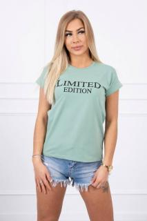 Dámske tričko s nápisom LIMITED EDITION UNI 1: UNI Svetlo modrá