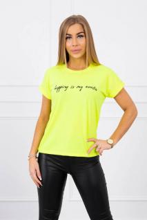 Dámske tričko s nápisom shopping UNI 1: UNI Žltá