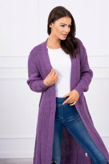 Dámsky sveter dlhý UNI 1: UNI Tmavá fialová