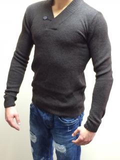 Pull & Bear Pánsky sveter Farba: Hnedá, Veľkosť: L