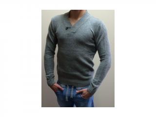 Pull & Bear Pánsky sveter Farba: Sivá, Veľkosť: L