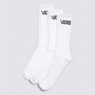 Balenie 3 párov bielych ponožiek VANS CLASSIC CREW SOCKS BLACK Veľkosť: 39-42, Farba: Biela