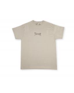Béžové tričko SOUR SOURWEB TEE NATURAL Veľkosť: XL, Farba: Biela