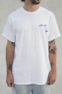 Biele tričko CHILL STORE HAND TEE WHITE Veľkosť: L, Farba: Biela
