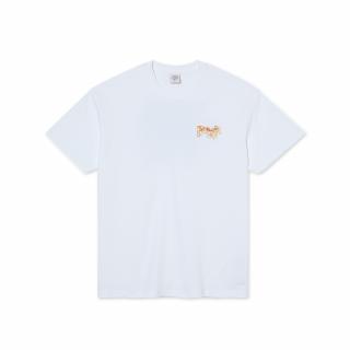 Biele tričko POLAR SKATE CO. GREEN SPIDER TEE WHITE Veľkosť: L, Farba: Biela