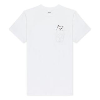 Biele tričko RIPNDIP LORD NERMAL POCKET TEE WHITE Veľkosť: S, Farba: Biela