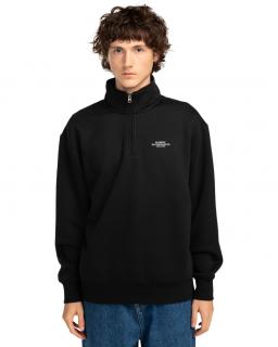 Čierna mikina ELEMENT CORNELL HLAF ZIP SWEATH SHIRT Veľkosť: L, Farba: Čierna