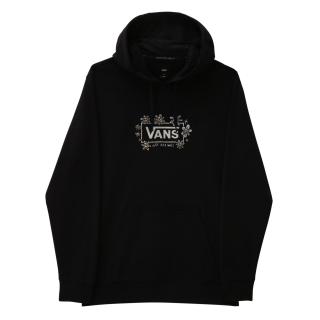 Čierna mikina VANS TRIPPY GRIN PULLOVER HOODIE BLACK Veľkosť: L