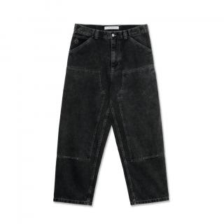 Čierne nohavice POLAR SKATE CO. BIG BOY WORK PANTS SILVER BLACK Veľkosť: XL, Farba: Šedá
