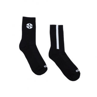 Čierne ponožky SID VERT SOCKS BLACK Veľkosť: 39-42, Farba: Čierna