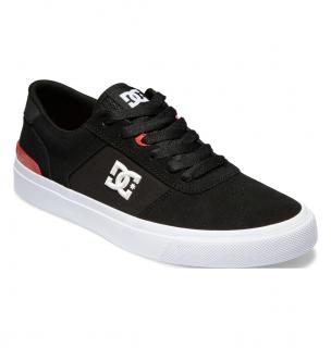 Čierne skate topánky DC TEKNIC S BLACK/WHITE Veľkosť EU: 40.5