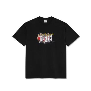 Čierne tričko POLAR SKATE CO. TRUMPETS TEE BLACK Veľkosť: S, Farba: Čierna