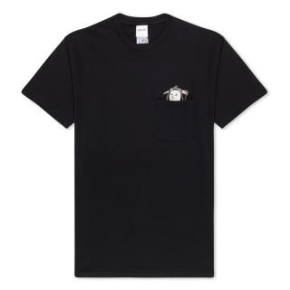 Čierne tričko RIPNDIP GRIM LORD NERMAL POCKET TEE BLACK Veľkosť: L, Farba: Čierna