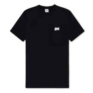 Čierne tričko RIPNDIP LORD NERMAL PEACE POCKET TEE BLACK Veľkosť: L, Farba: Čierna