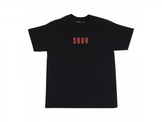 Čierne tričko SOUR ARMY TEE BLACK/RED Veľkosť: L, Farba: Čierna