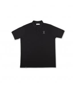 Čierne tričko SOUR SOURGLASS POLO BLACK Veľkosť: L, Farba: Čierna