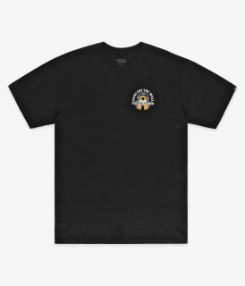 Čierne tričko VANS BREW BROS TUNES TEE BLACK Veľkosť: L, Farba: Čierna