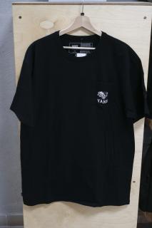Čierne tričko VANS OFF THE WALL GRAP TEE BLACK Veľkosť: XL