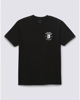 Čierne tričko VANS SHAKEN SKULL TEE BLACK Veľkosť: M, Farba: Čierna