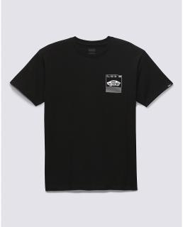 Čierne tričko VANS TRANSFIXED TEE BLACK Veľkosť: M, Farba: Čierna