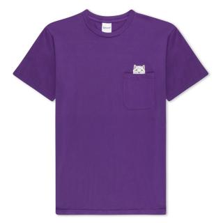 Fialové tričko RIPNDIP MUMMY NERM POCKET TEE PURPLE Veľkosť: L, Farba: Fialová