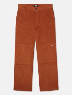 Hnedé menčestrové nohavice DICKIES HIGGINSON PANT GINGERBREAD Veľkosť nohavíc: 32